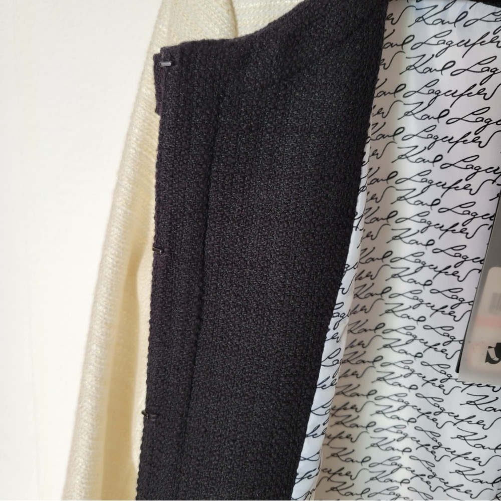 Ivory Color Contrast Smart Jacket - Picture 5 of 7